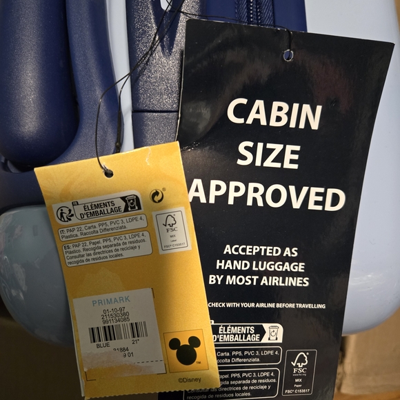 Primark Disney Blue Cabin Suitcase - Picture 2 of 5